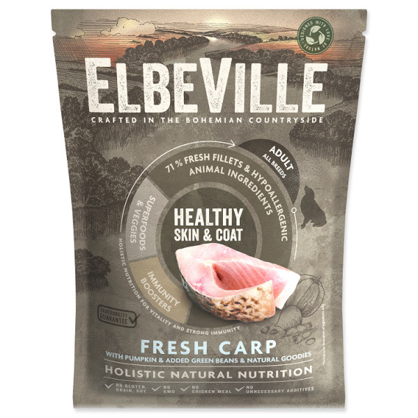 ELBEVILLE Adult All Breeds Fresh Carp Healthy Skin and Coat vzorek 100g