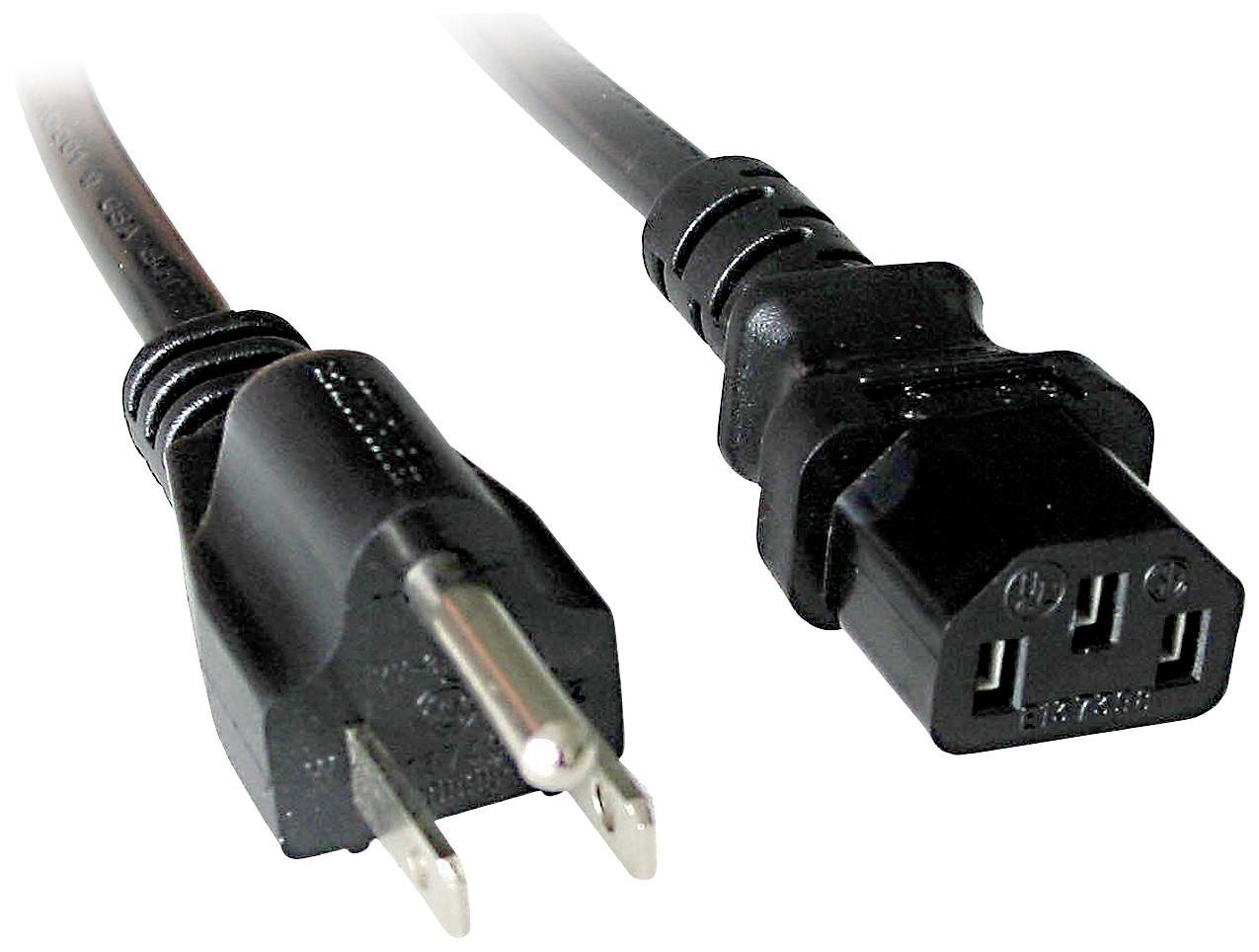 LINDY napájecí kabel [1x USA zástrčka - 1x IEC C13 zásuvka 10 A] 5.00 m černá