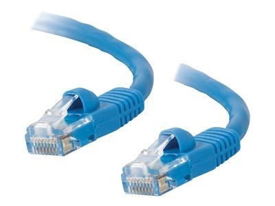 C2G Cat5e Booted Unshielded (UTP) Network Patch Cable - Patch kabel - RJ-45 (M) do RJ-45 (M) - 1 m - UTP - CAT 5e - lisovaný, provedení bez hrbolků, licna - modrá
