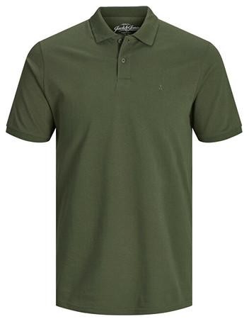 Jack&Jones Pánské polo triko JJEBASIC Slim Fit 12136516 Olive Night S