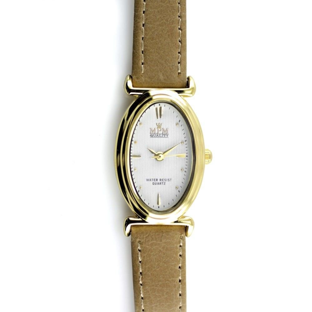 Elegantní dámské hodinky s tmavě modrým koženým řemínkem a stříbrným pouzdrem.
 
II. jakot - varianty G, H, I - změna povrchu pouzdra W02M.10970 W02M.10970.A