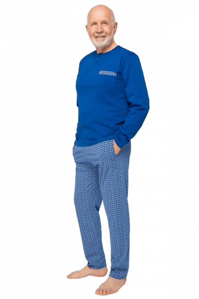 Martel 412 Marcel II Pánské pyžamo plus size 3XL modrá