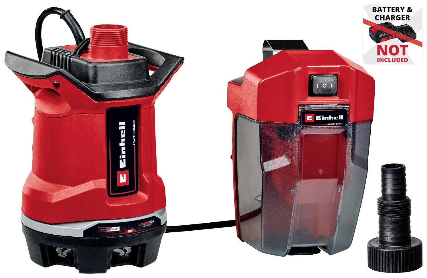 Einhell GE-DP 18/25 Li - Solo Power X-Change 4181580 ponorné čerpadlo pro užitkovou vodu vícestupňové 7500 l/h 5 m