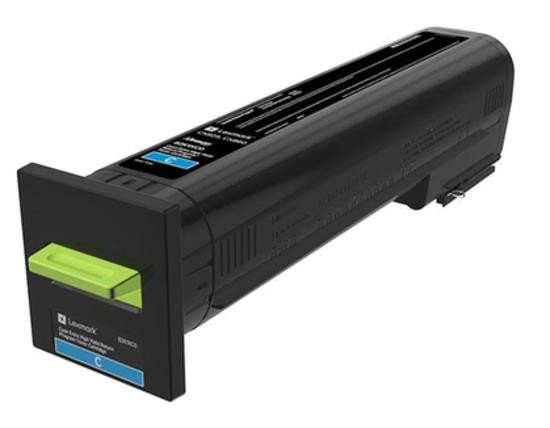 CX825, CX860 Cyan Extra High Yield Return Program Toner Cartridge - 22 000 stran, 82K2XC0