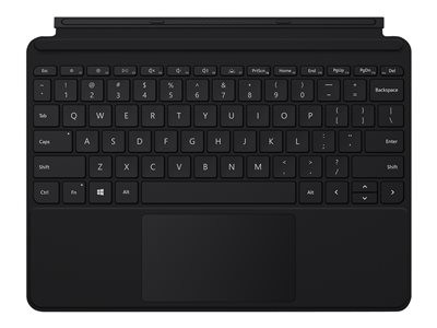 Microsoft Surface Go Type Cover - Klávesnice - s trackpad, akcelerometr - podsvícená - severské jazyky - černá - komerční - pro Surface Go, Go 2, Go 3, KCN-00031