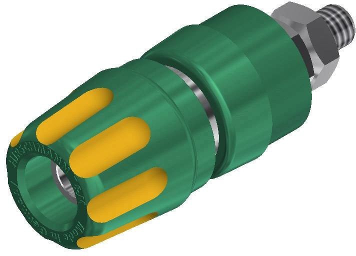 SKS Hirschmann PKI 10 A pólová svorka žlutá, zelená 35 A 1 ks