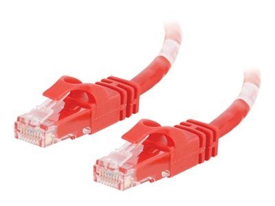 C2G Cat6 Booted Unshielded (UTP) Network Patch Cable - Patch kabel - RJ-45 (M) do RJ-45 (M) - 5 m - UTP - CAT 6 - lisovaný, provedení bez hrbolků, licna - červená
