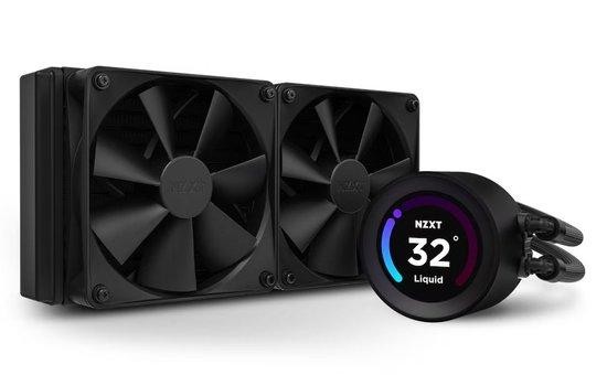 NZXT vodní chladič Kraken 240 ELITE / 2x120mm fan / 4-pin PWM / LCD disp. / 6 let, RL-KN24E-B1