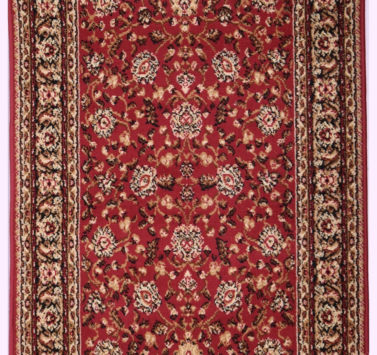 Mujkoberec.cz Běhoun na míru Samira New 12003-023 red s obšitím - šíře 80 cm s obšitím Červená