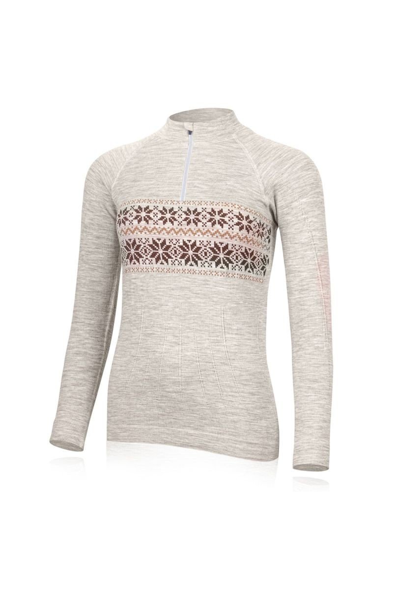 Lasting dámské merino triko WIGI béžové Velikost: XS