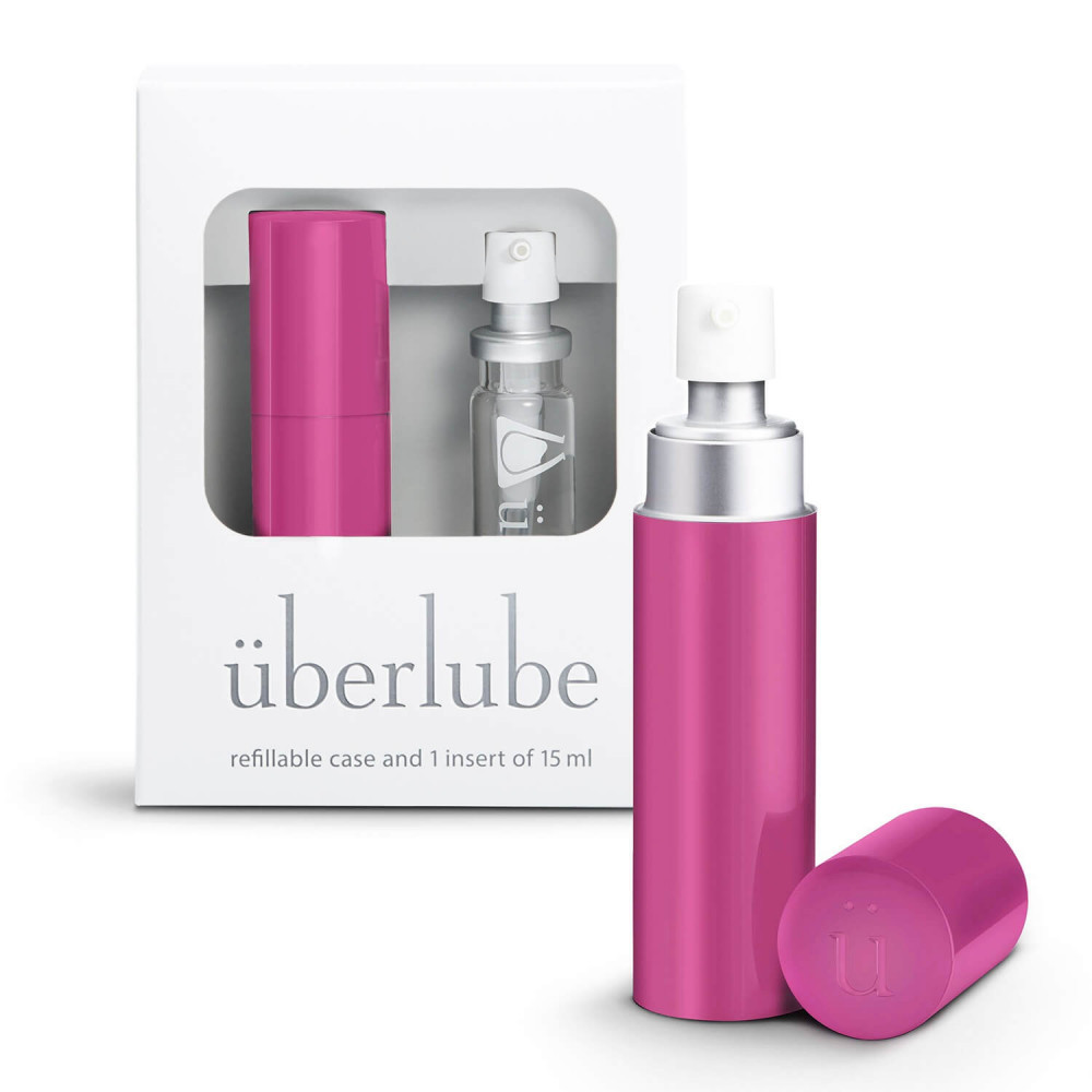 Überlube - travel case silicone lube - pink (15ml)