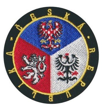Nášivka barevný znak Česká republika kruh A-56