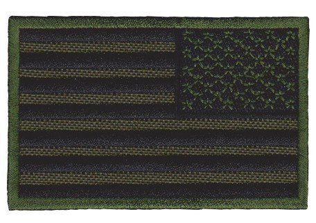 Nášivka vlajka USA zrcadlově obrácená bojová polní C-22