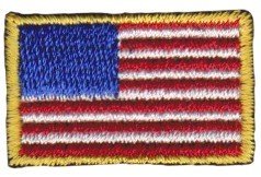 Nášivka vlajka USA mini barevná C-24