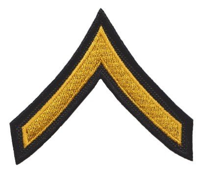 Nášivka hodnost US Private - vojín barevná E-20