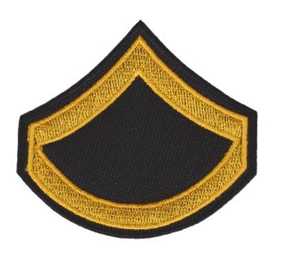 Nášivka hodnost US Private First Class - vojín první třídy - barevná E-23