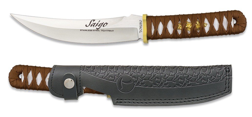 Taktický nůž s koženým pouzdrem TOKISU® Saigo 32553