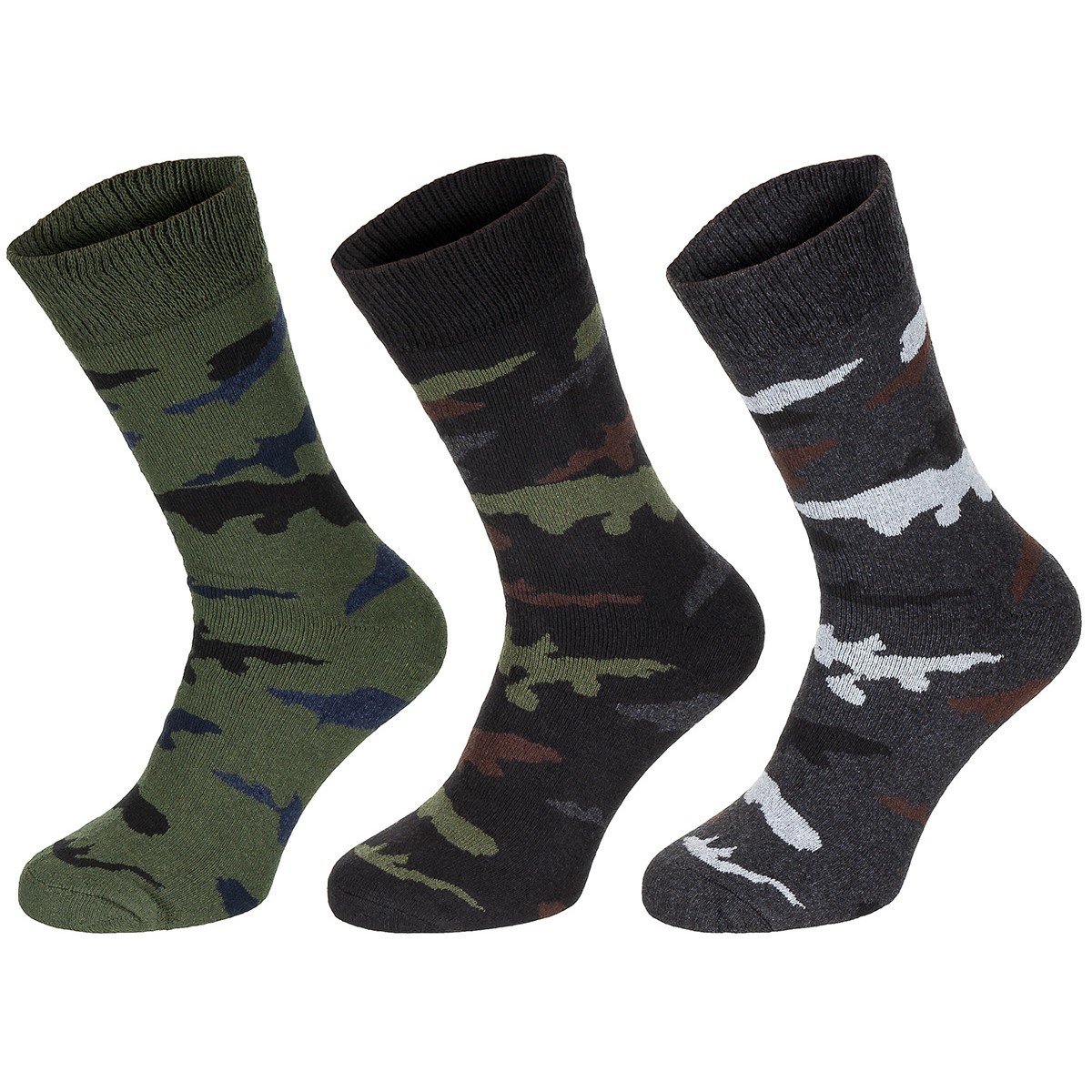 Ponožky polovysoké Esercito maskované balení 3ks MA-GA® Velikost: 43-46