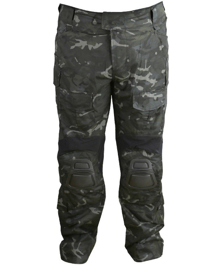 Kalhoty bojové s chrániči kolen Spec-ops Gen II. BTP Black MultiCam RipStop Kombat® Tactical Velikost: Medium
