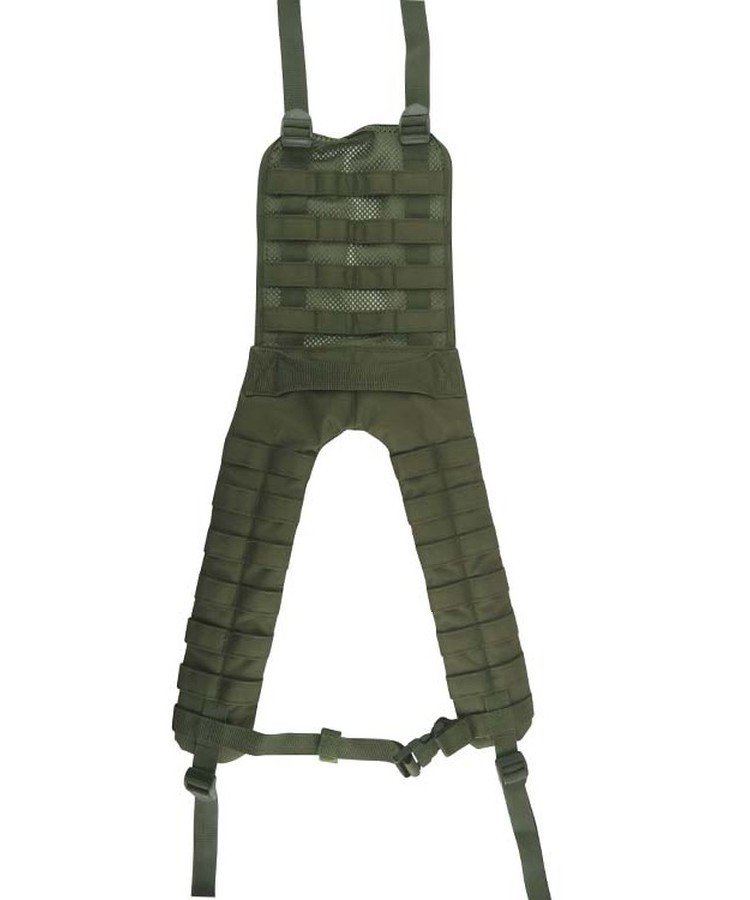 Treky 4-bodové nosné třmeny Yoke Molle Kombat® Tactical Olive Green