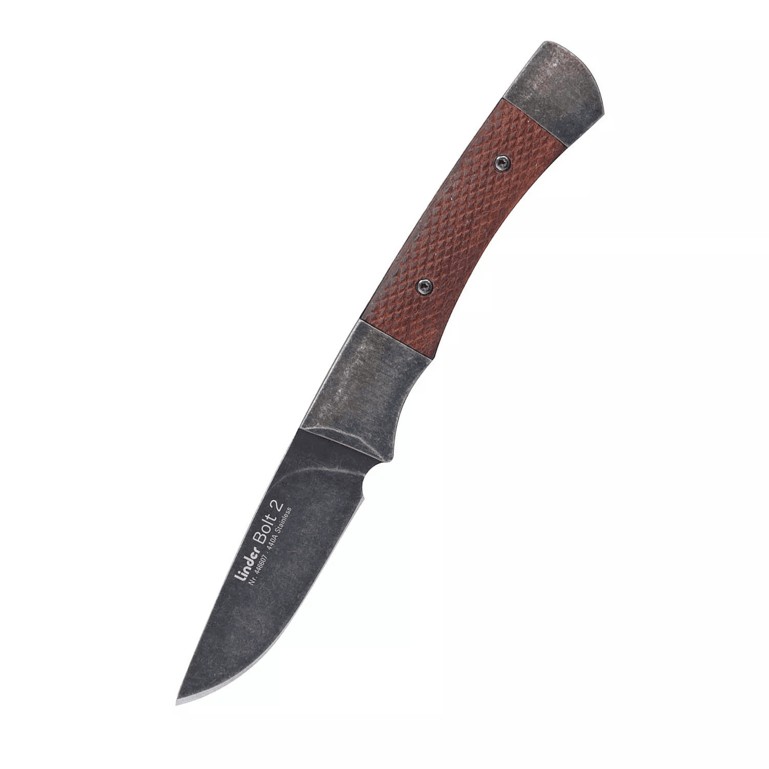 Nůž s pevnou čepelí Bolt 2 a koženým pouzdrem Linder® 446607