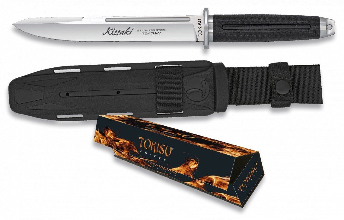 Taktický japonský nůž s variabilním pouzdrem TOKISU KISSAKI 32589