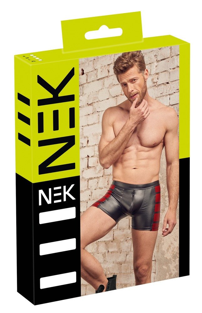 NEK - Red side zip boxer briefs (black)