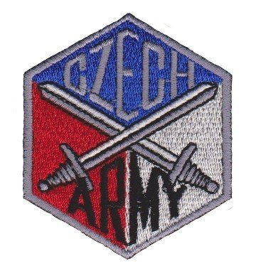 Nášivka CZECH ARMY meče B-27 Varianta: s velcro