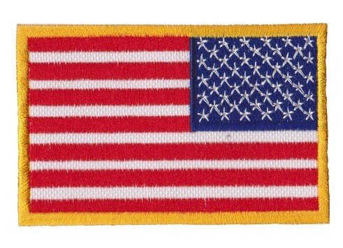 Nášivka vlajka USA zrcadlově obrácená barevná C-21