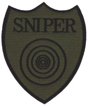 Nášivka Sniper terč bojová polní D-19