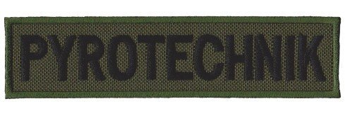 Nášivka Pyrotechnik nápis - bojová polní F-18