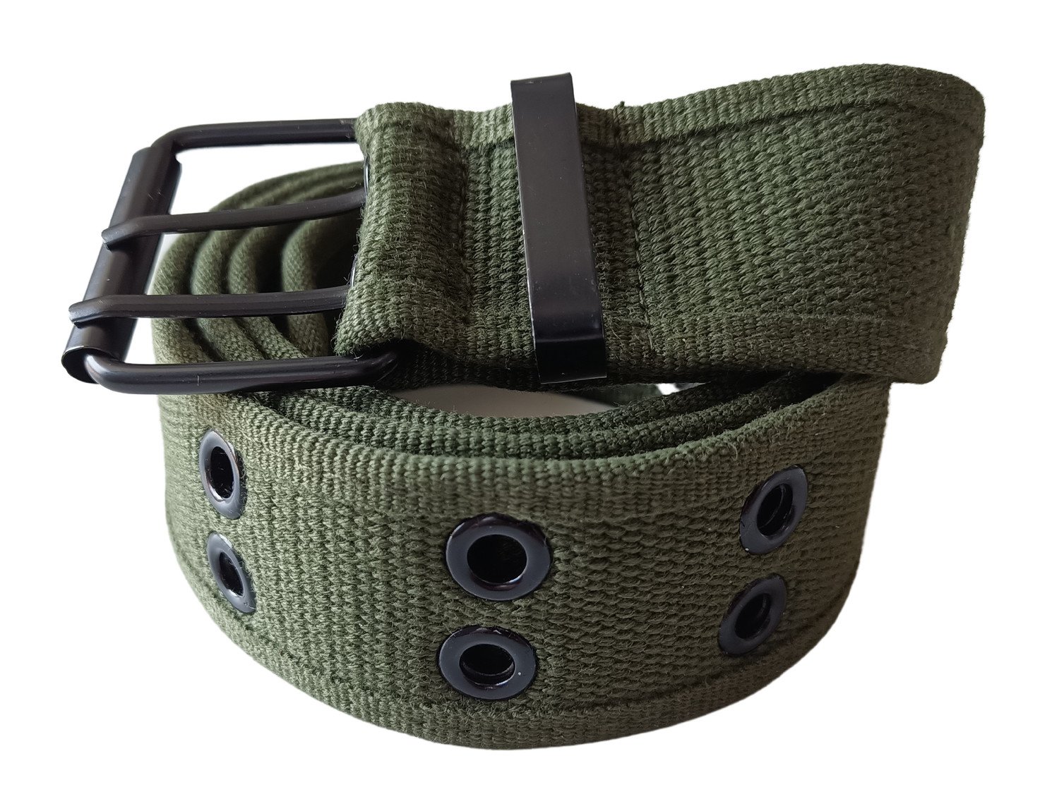 Opasek dvouděrový (2děrový) oliv kalhotový