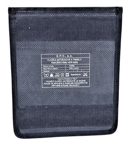 S.P.V. vložka antišoková k panelu pancéřovému NPP-2006 AČR originál Velikost: L