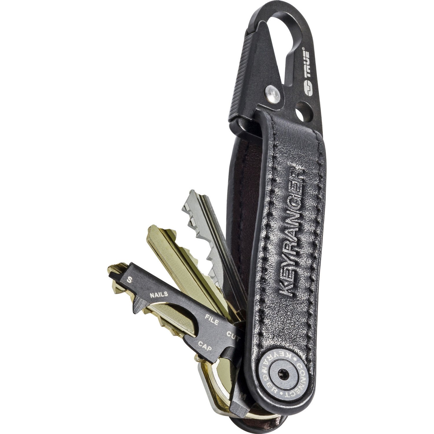 Kožené pouzdro na klíče multitool klíčenka TRUE UTILITY® Keyranger