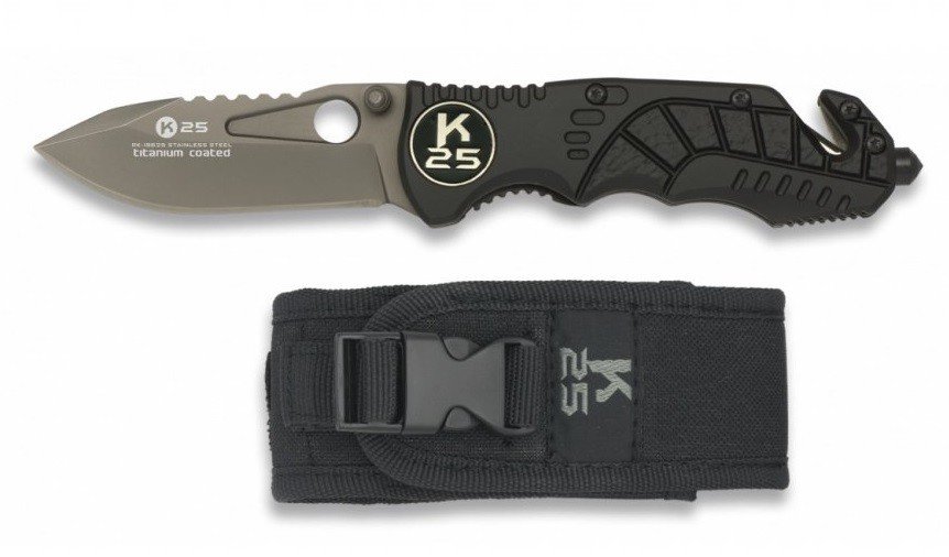 Kapesní zavírací nůž Tactical s pouzdrem Molle RUI/K25 19625