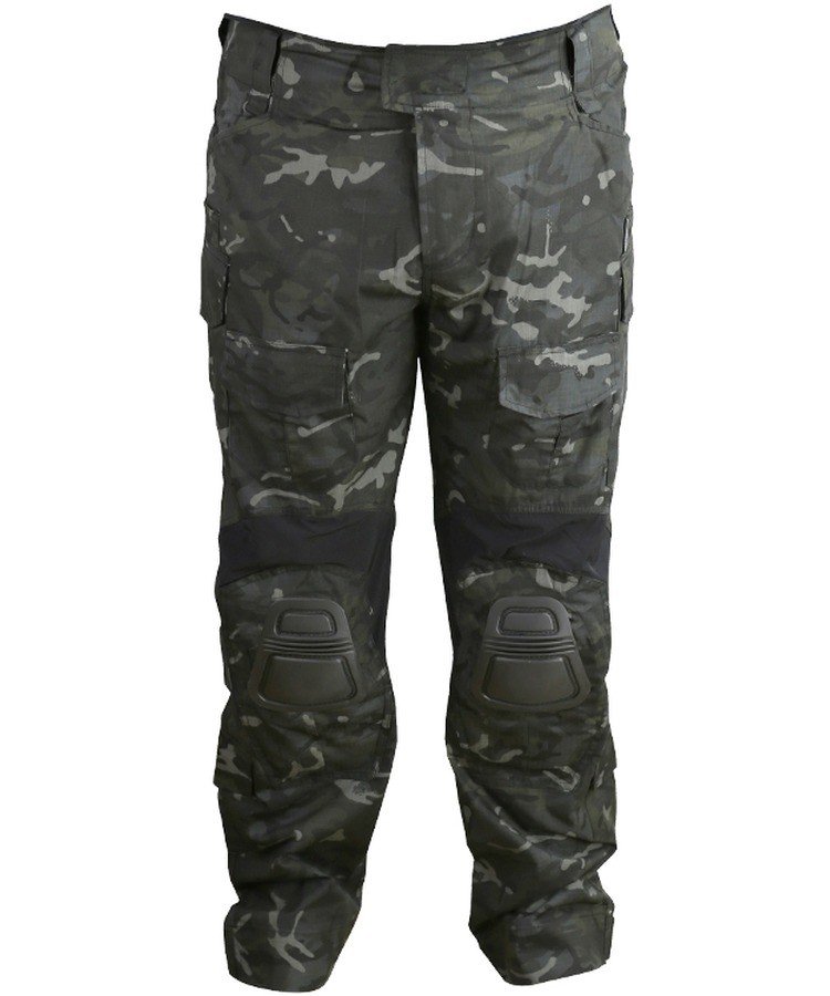 Kalhoty bojové s chrániči kolen Spec-ops Gen II. BTP Black MultiCam RipStop Kombat® Tactical Velikost: Small