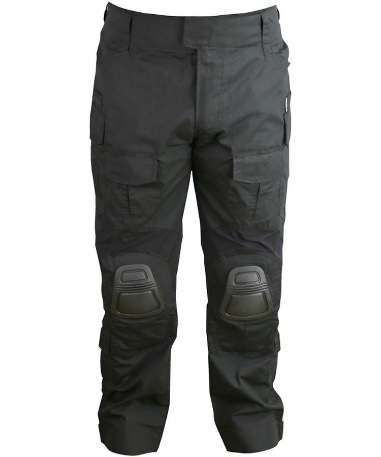 Kalhoty bojové s chrániči kolen Spec-ops Gen II. Black RipStop Kombat® Tactical Velikost: Large