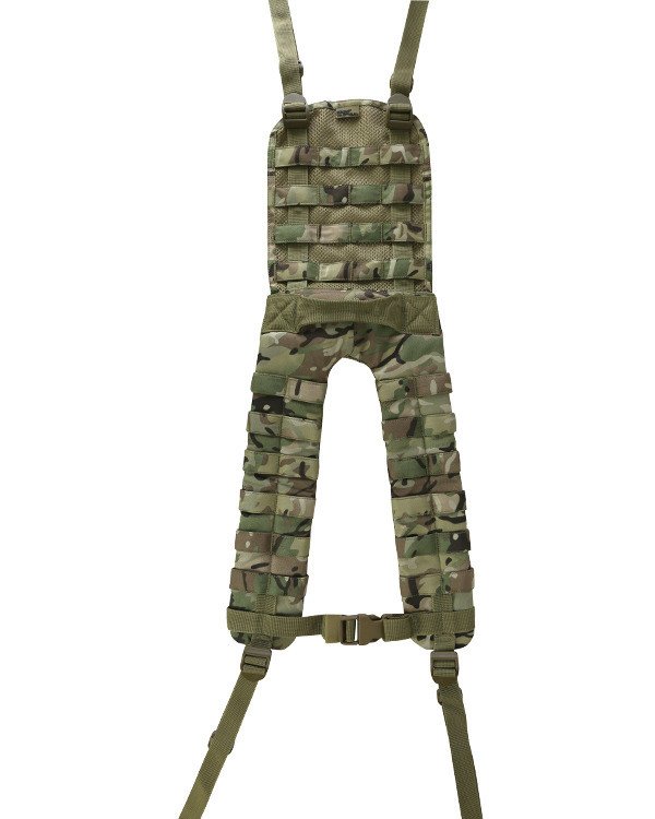Treky 4-bodové nosné třmeny Yoke Molle Kombat® Tactical multicam BTP