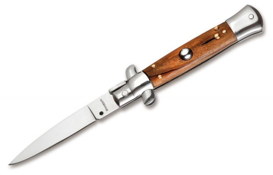 Nůž vystřelovací Sicilian Needle Olive Wood BÖKER® MAGNUM 01MB279