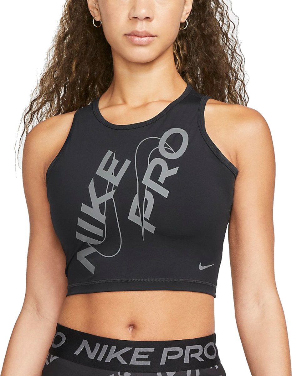 Tílko Nike W NP DF CROP TANK GRX