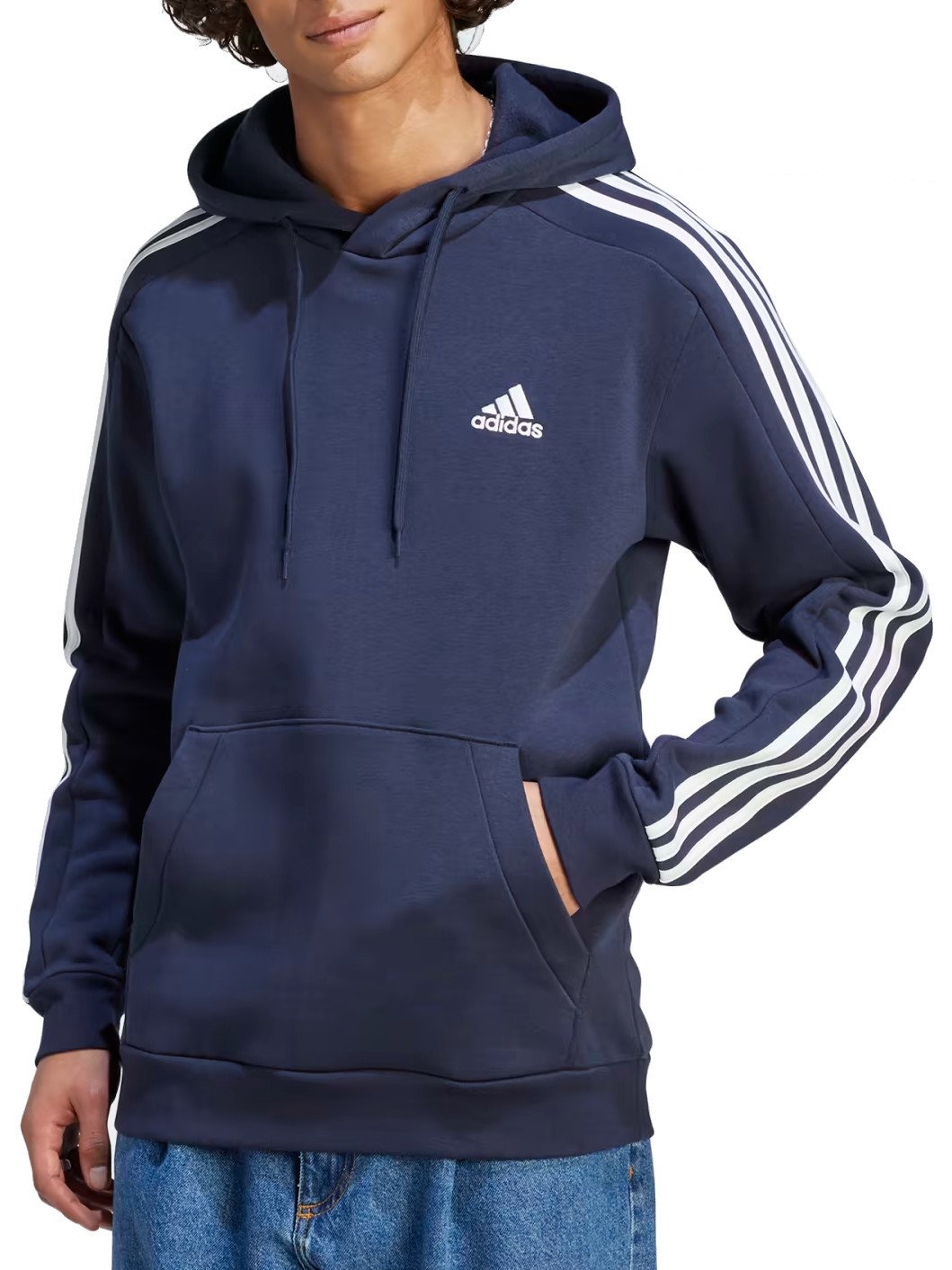 Mikina s kapucí adidas Sportswear  Sportswear Essentials Fleece 3-Stripes