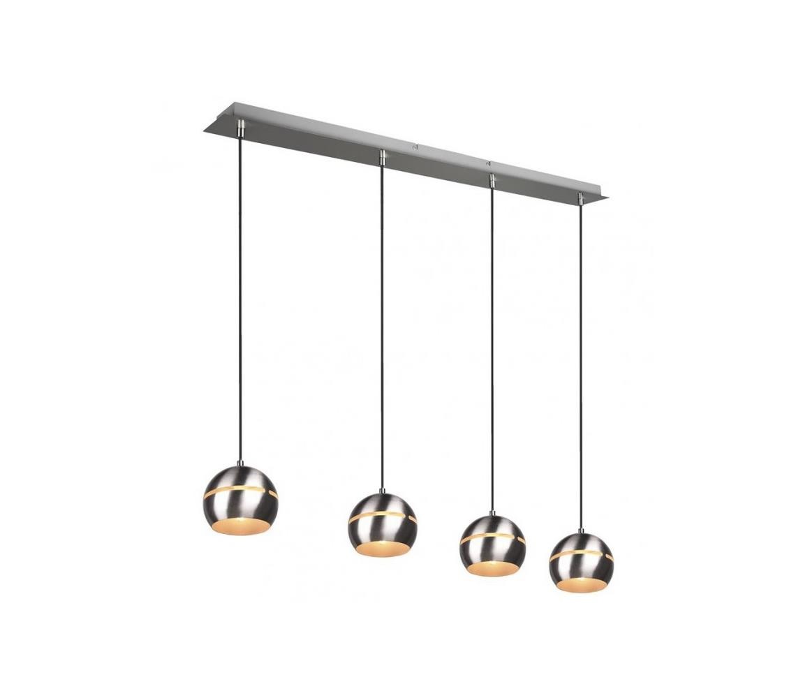 Trio Trio - Lustr na lanku FLETCHER 4xE14/40W/230V matný chrom