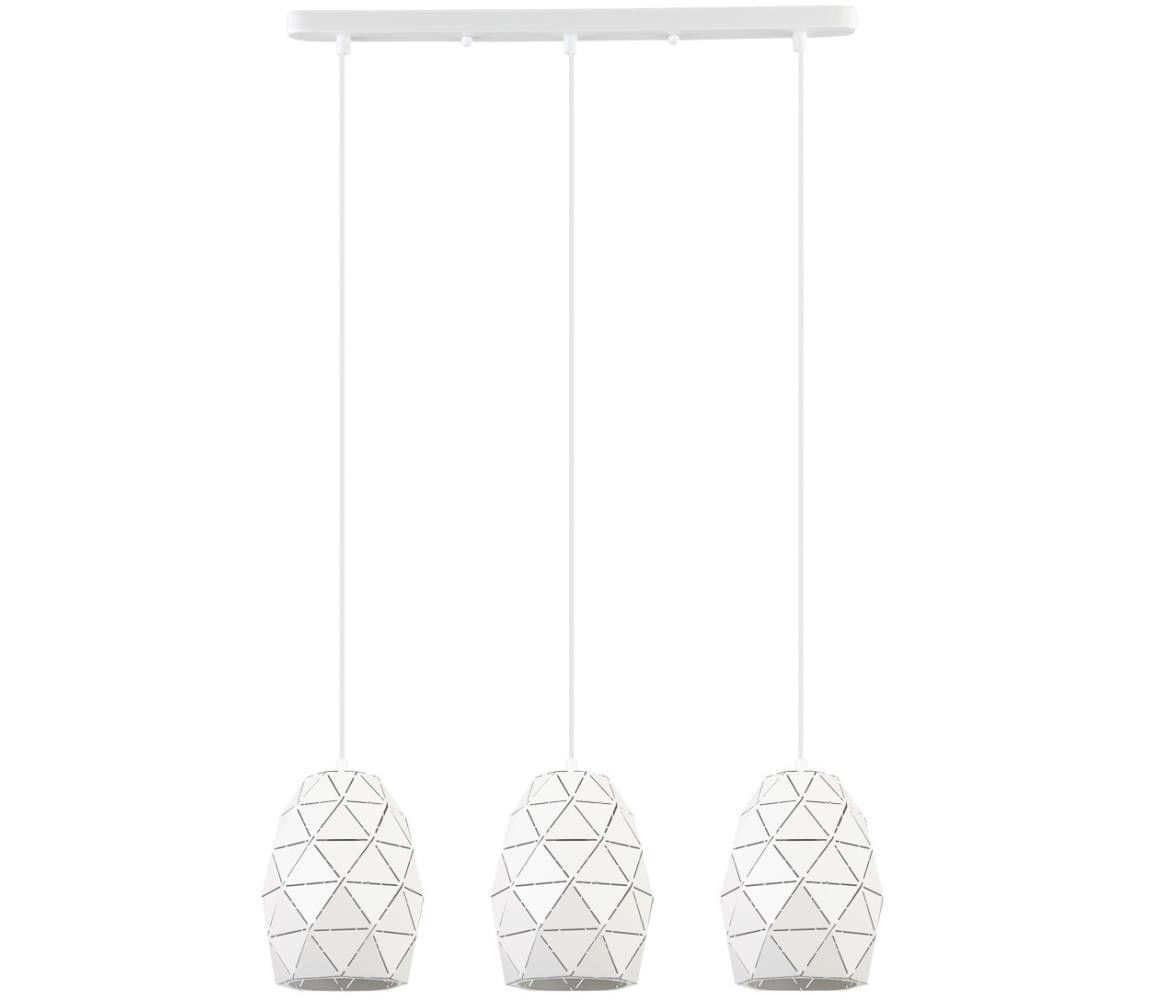 MDM-3480/3 W - Lustr na lanku HARLEY 3xE27/40W/230V bílá