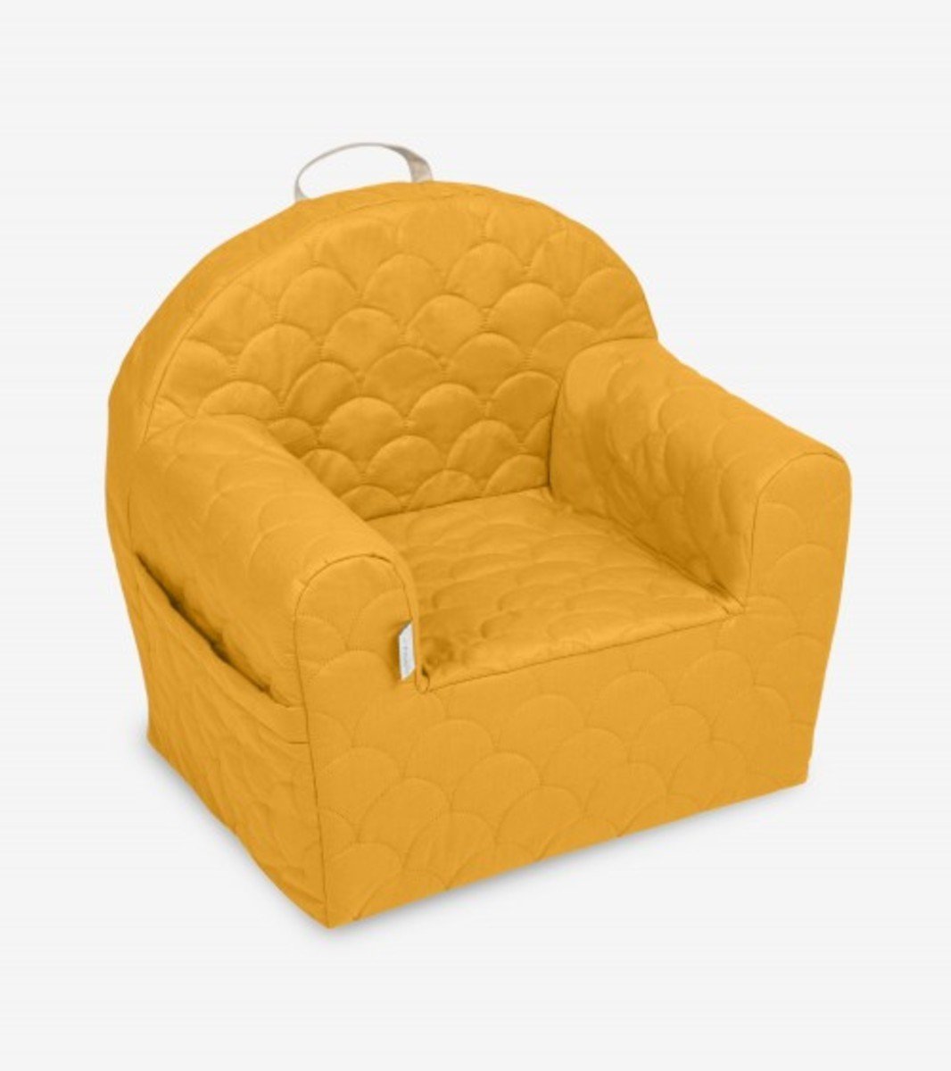 Ourbaby Dětské křesílko 34965 kids chair mustard fan