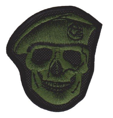 Nášivka lebka - bojová polní D-39