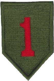 Nášivka Jednička červená 1. pěší divize First Expeditionary Division E-10