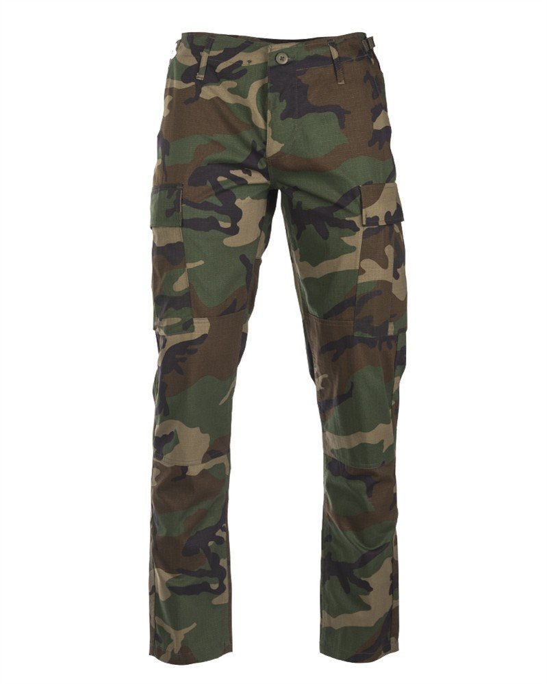 Kalhoty US BDU Slim Fit ripstop TEESAR® Woodland Velikost: L