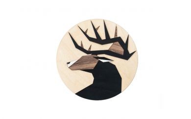 Deer Wooden Image