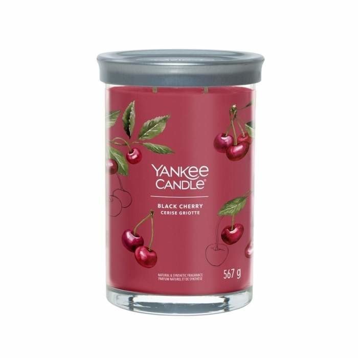 Svíčka YANKEE CANDLE Signature Tumbler 567g Black Cherry