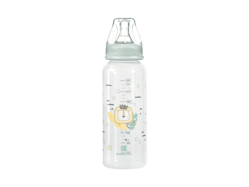 KikkaBoo Kojenecká láhev 240ml 3m+ Savanna Mint